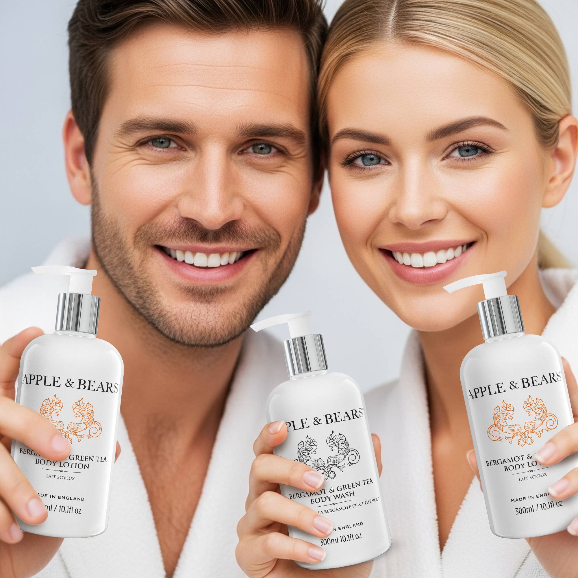 APPLE & BEARS – wholesale Bad- och kroppsvårdsset – Bergamott & Grönt Te Kroppstvätt & Lotion Presentset8