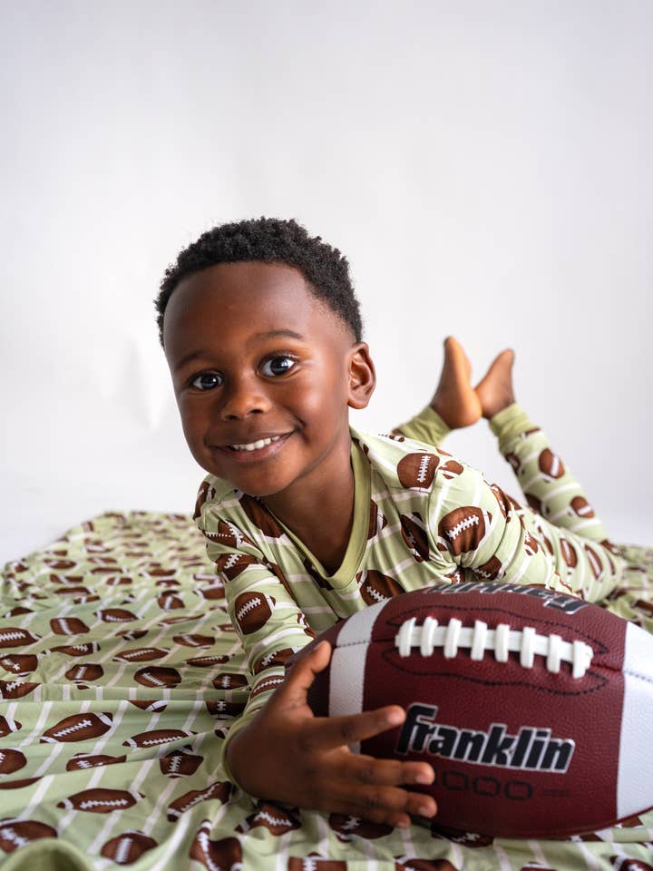 Boy Football Blanket for wholesale by Joan's