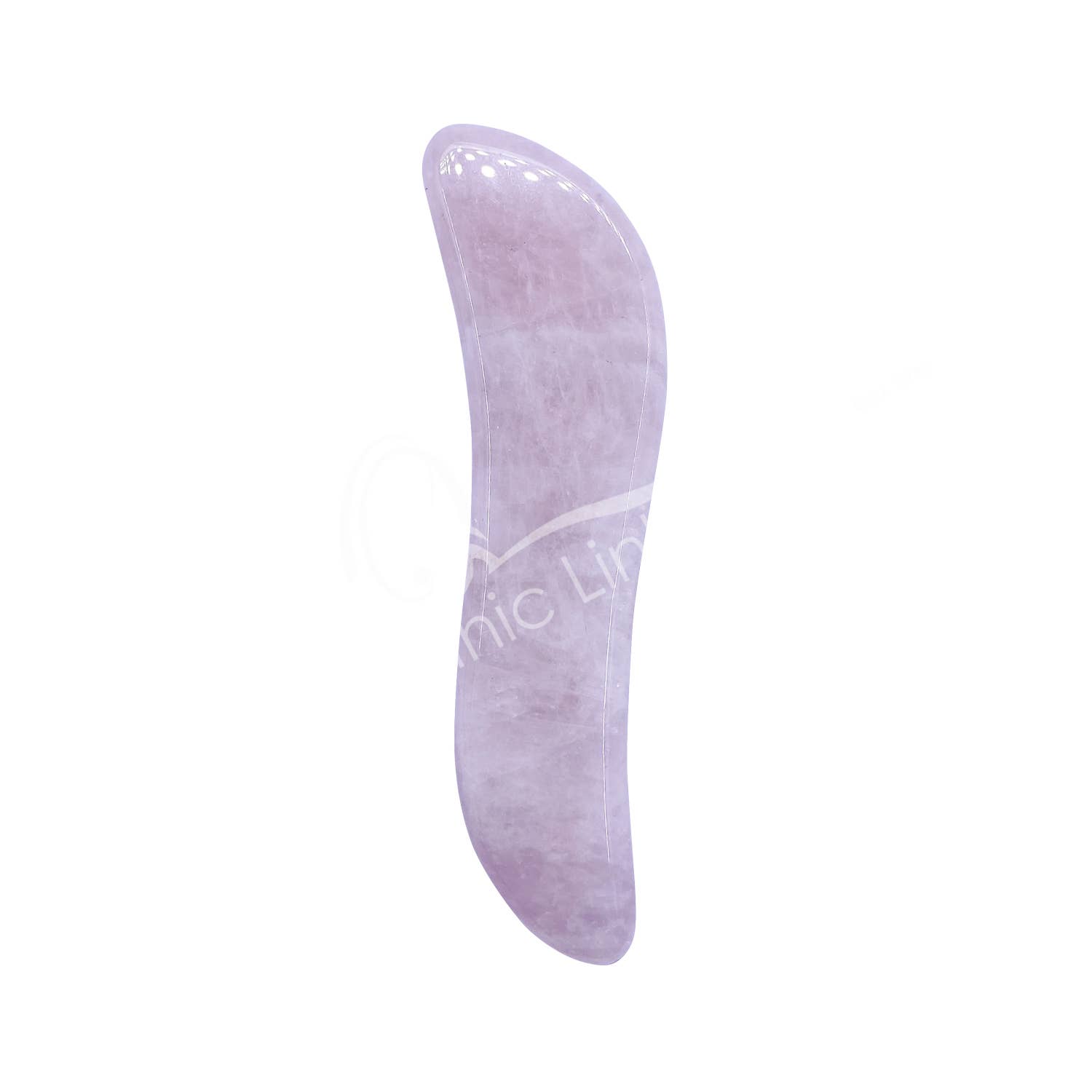 Oceanic Linkways Inc - Wholesale Spiritual Stone/Crystal - (PC)MASSAGER GUA SHA FACIAL - ROSE QUARTZ 4.75"L0