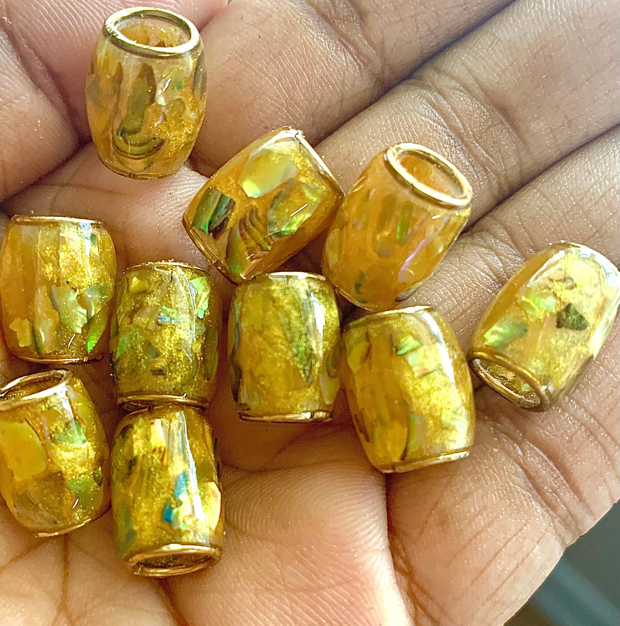 elevated loc jewelry - Wholesale Hair Accessories Set - Women's - Gold Shell Loc Bead Set of 52