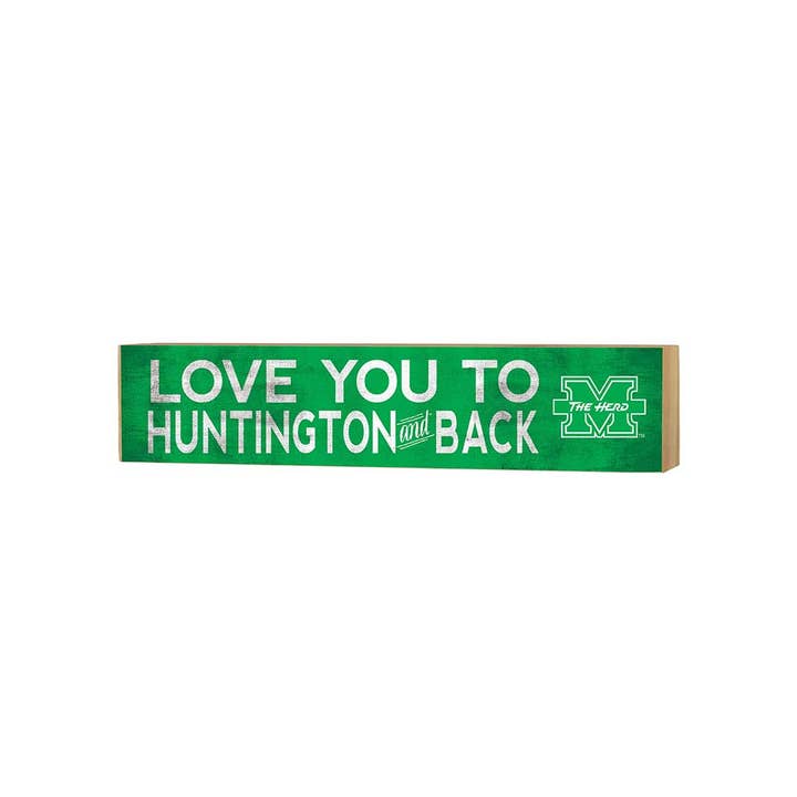 KH Sports Fan - Wholesale Desk/Tabletop Sign - 3x13 Block Love you Marshall Thundering Herd