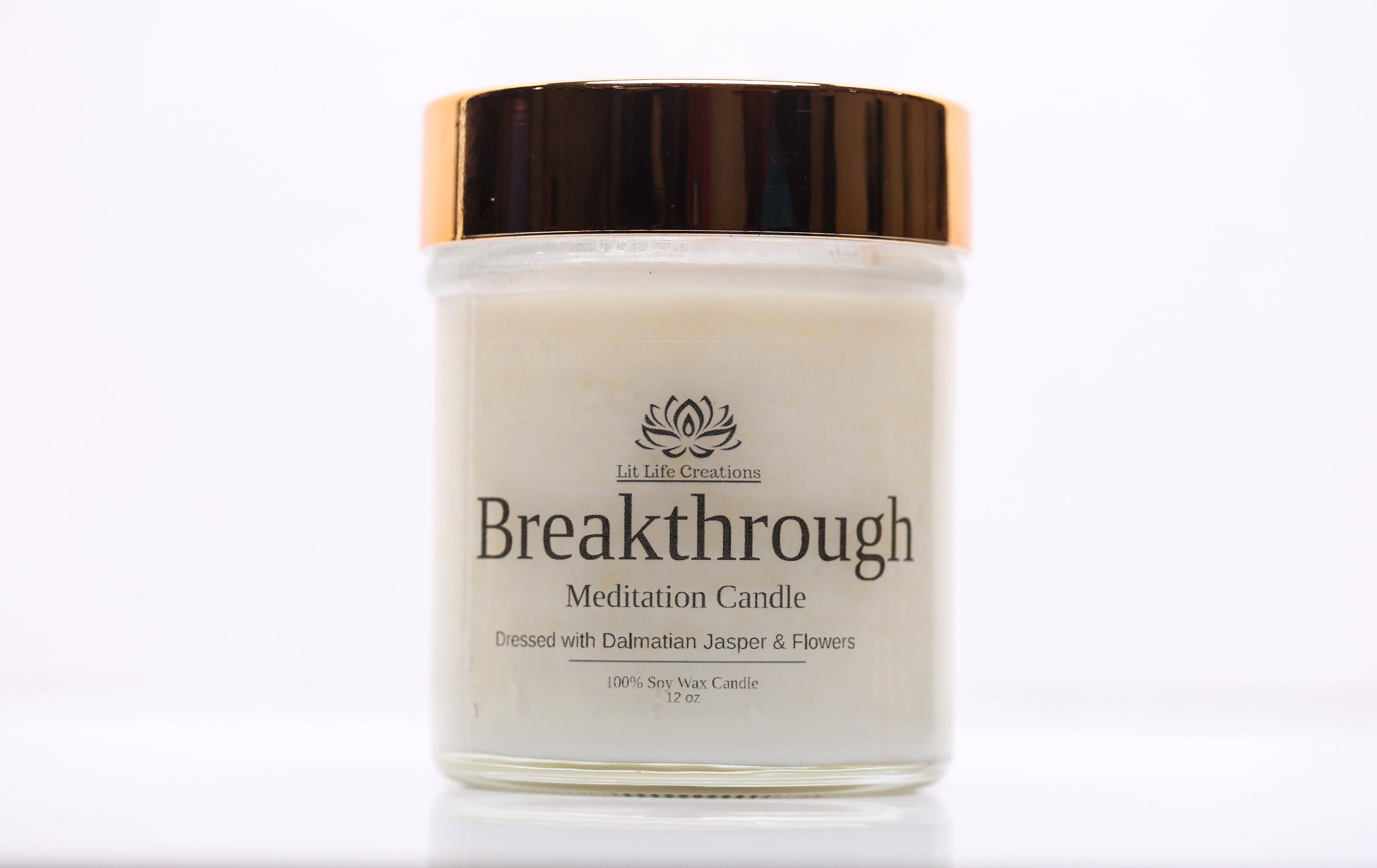 Lit Life Creations – wholesale Burkljus – Genombrott 12 oz Meditation Candle
