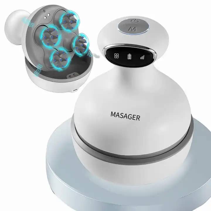 Elektrisk skalp- och huvudmassagerare för hårväxt i bulk för wholesale av GulleeGadgets