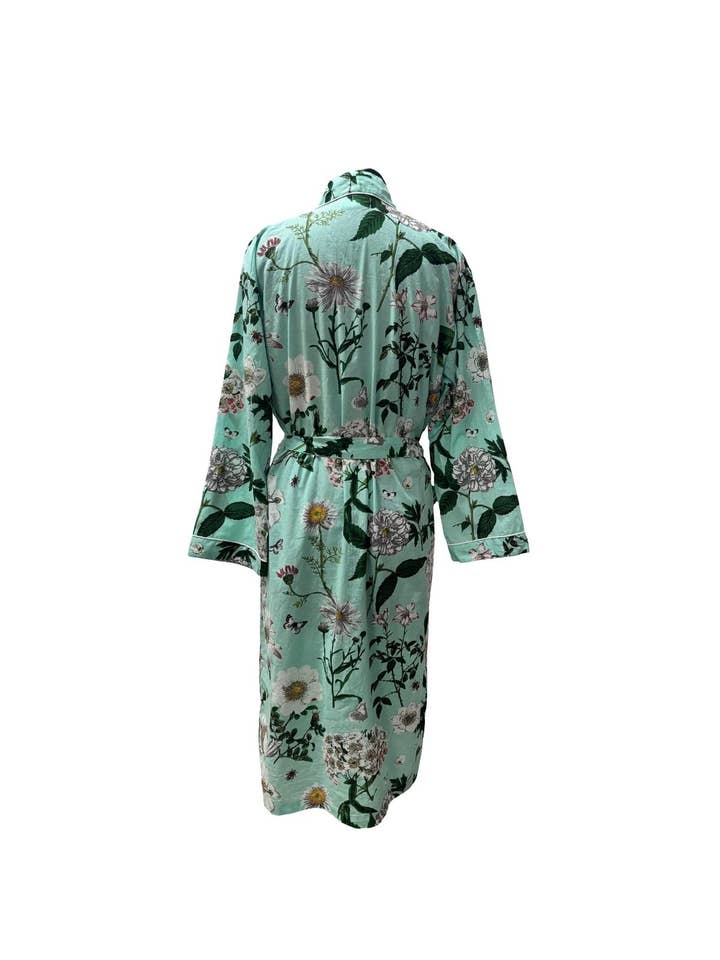 Status Collections - Wholesale Kimono – Women's - Turquoise/White Floral Kimono1