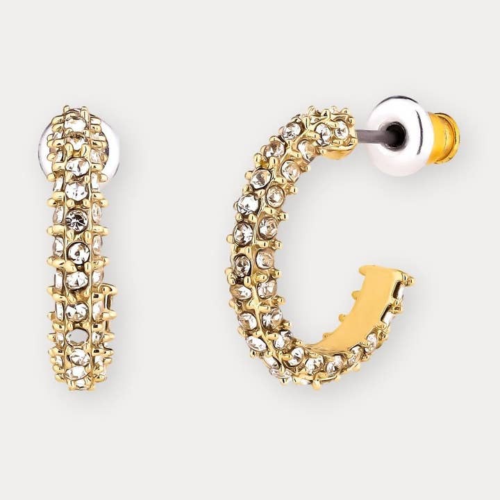 LYDIA PAVÉ HOOPS for wholesale by North North North