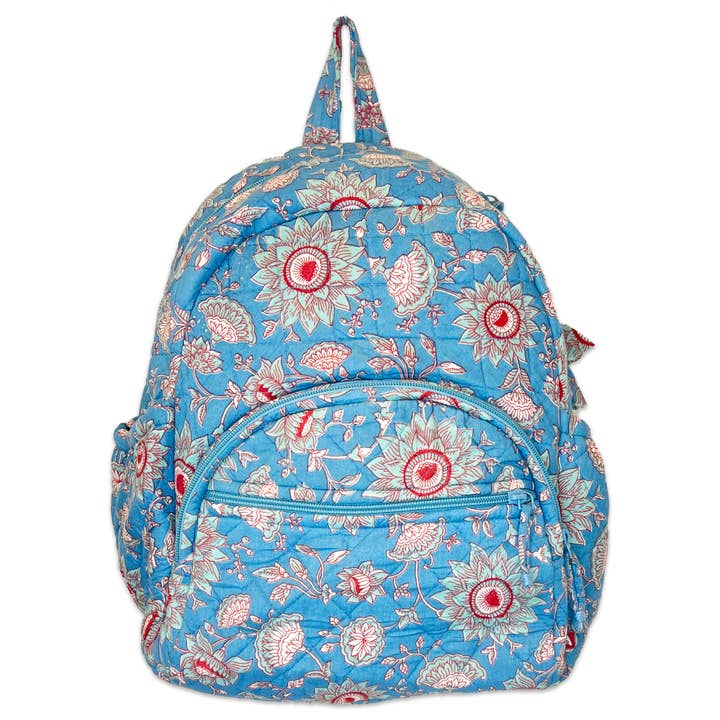Chippa Sapphire Blooms Large Backpack for wholesale by Anju Jewelry