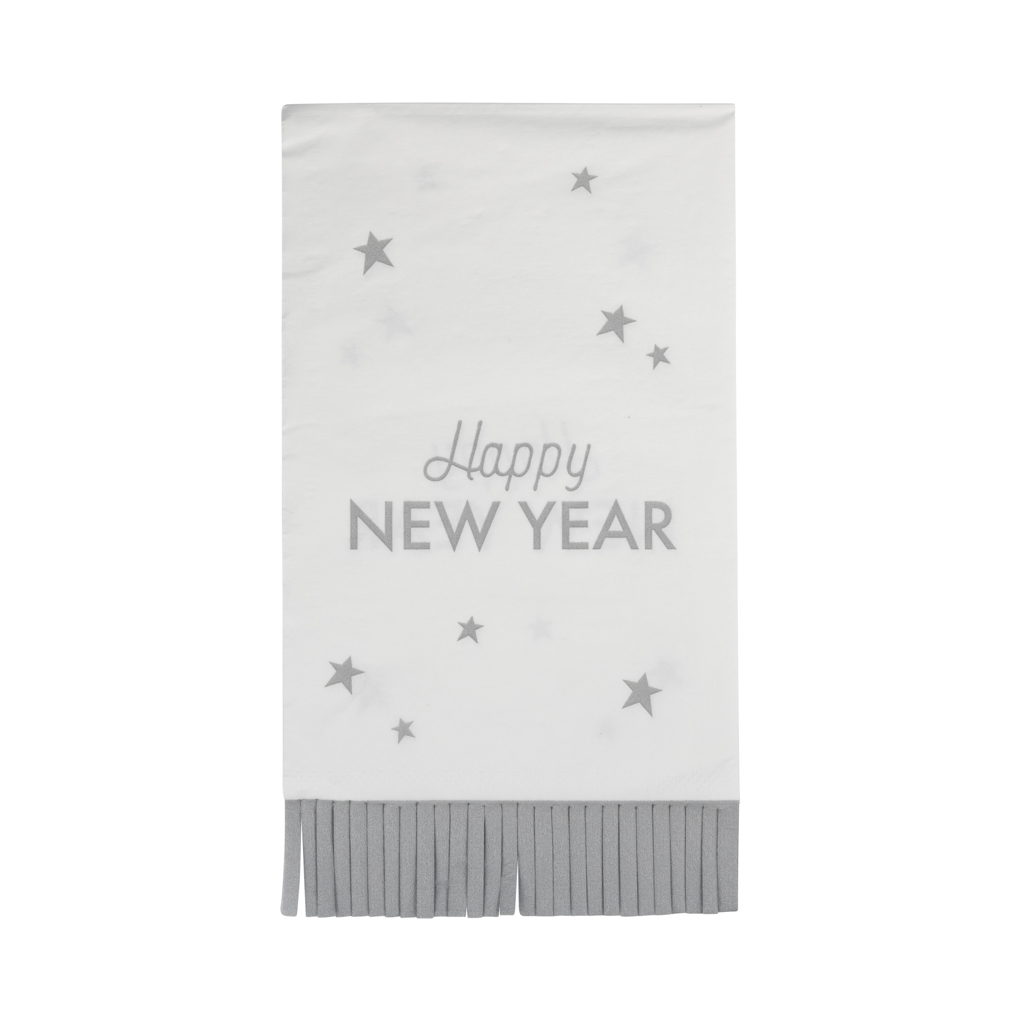 My Mind’s Eye - Wholesale Disposable Napkin - NYE1139 - Happy New Year Fringed Dinner Napkin2