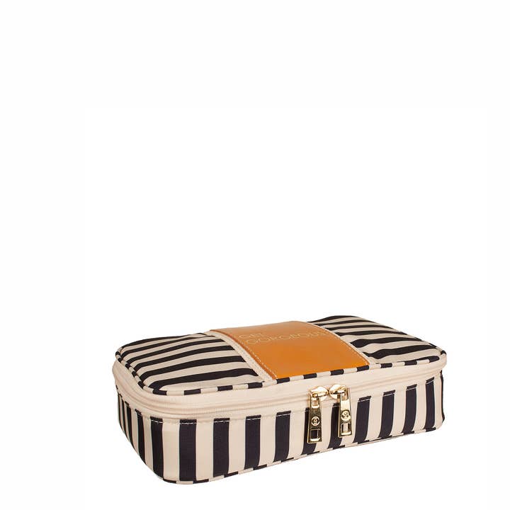 Boulevard - Wholesale Makeup/Cosmetic Bag - "Megan" Nylon and Leather Makeup Case (Personalizable)24
