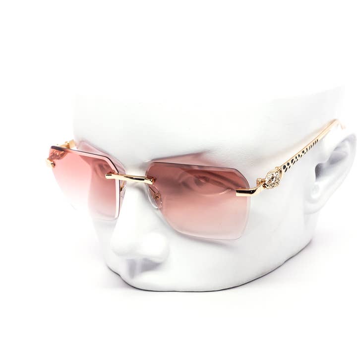 Still Friday - Wholesale Sunglasses - Unisex - Luxury Hexagon Gradient Rimless Sunglasses2