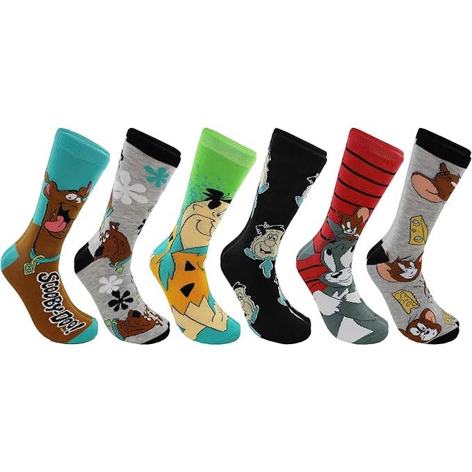 Hanna-Barbera Klassiker 6er-Pack Crew-Socken für den Großhandel von HYP