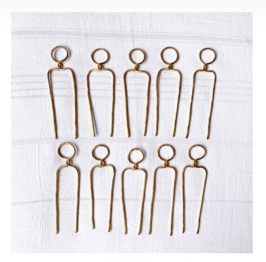 La Soucique Studio Metalsmithing - Wholesale Hair Pin - Brass People Hair Fork3