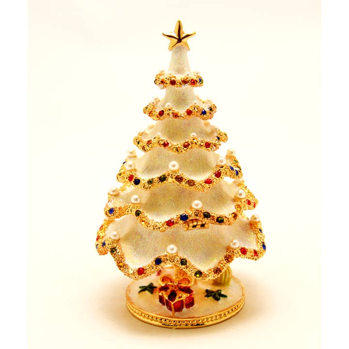 Ciel Collectables - Vendita all'ingrosso Decorazione natalizia - Albero di Natale con perle finte, cristalli Swarovski e smalto4