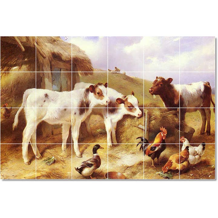 Tiere Keramik-Wandfliesen-Wandbild von Walter Hunt für den Großhandel von Picture-Tiles.com