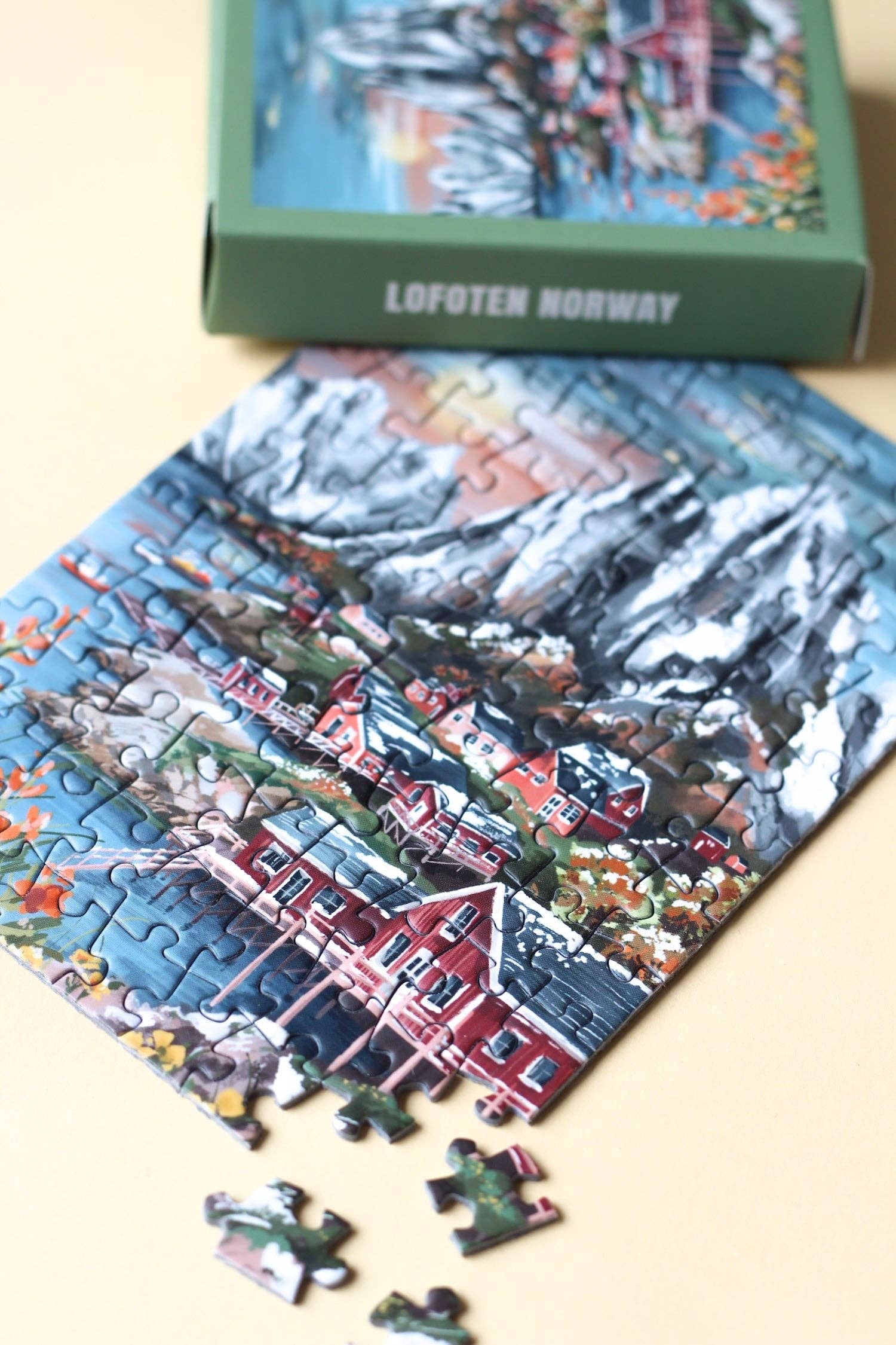 Piecely Puzzles – wholesale Puzzle – Adult – Mini-Puzzle Lofoten Norway, 99 pieces1