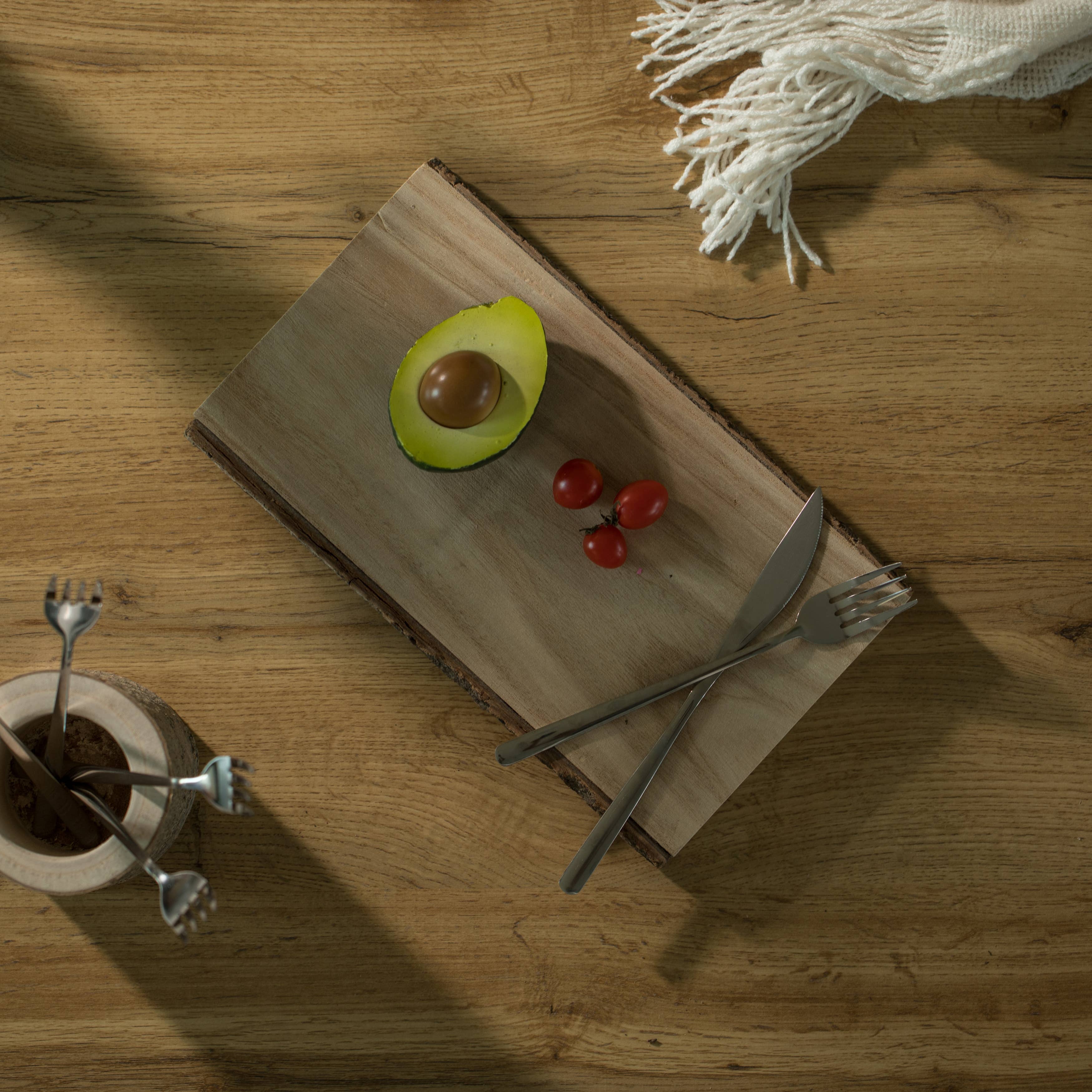 Quickway Imports - Wholesale Serving Tray - Rustic Natural Tree Log Wooden Rectangular Serving Tray18