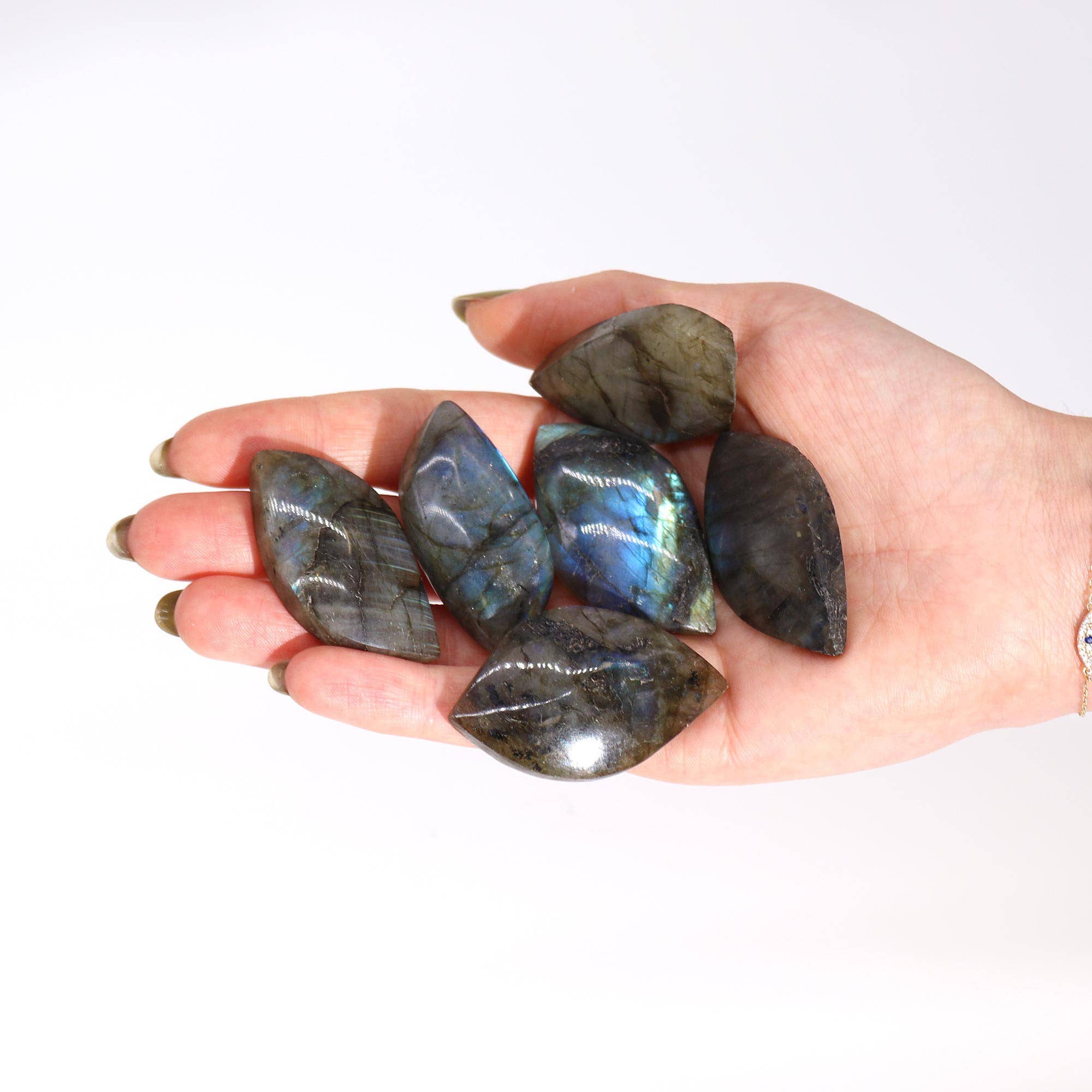 Ancient Wisdom – wholesale Spiritual stone/crystal – Madagascar Labradorite Leaf Stones2