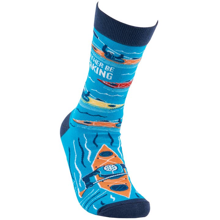 Primitives by Kathy - Wholesale Socks - Unisex - Rather Be Kayaking Socks