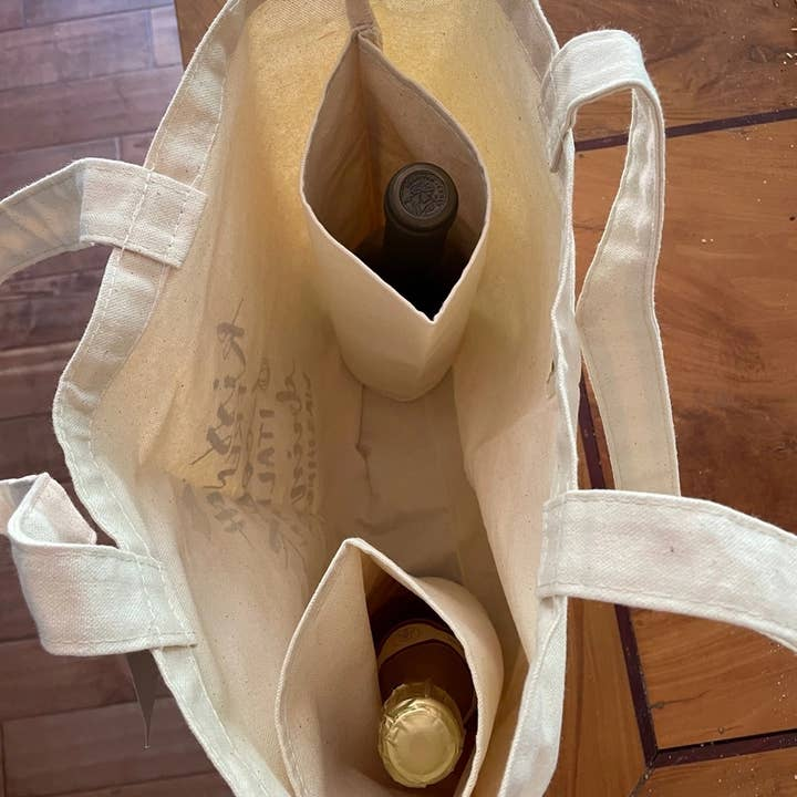 Mercantile 12 - Wholesale Tote Bag - Unisex - Custom SQUARES 10 oz. Natural Canvas Tote Bag with Pockets6