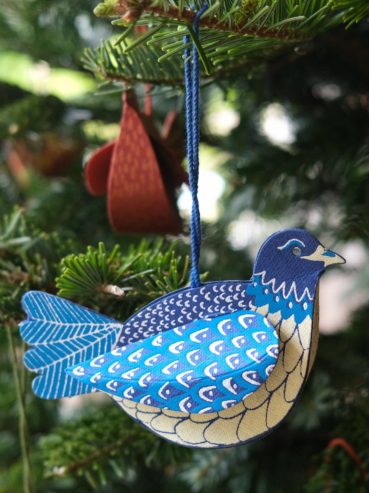 East End Press – wholesale Ornament – UK/EU: Dove Screen-Printed Board Decoration1