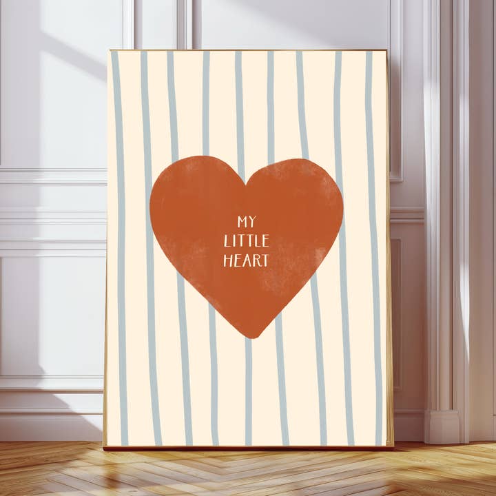 My Little Heart Quote Nursery Art Print for wholesale by Kumo Art Prints