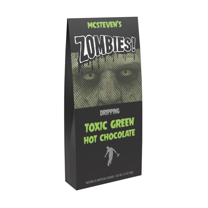 Zombies! Toxic Green Colored Hot Choc. (2.5oz Tent Boxes) for wholesale by McSteven's