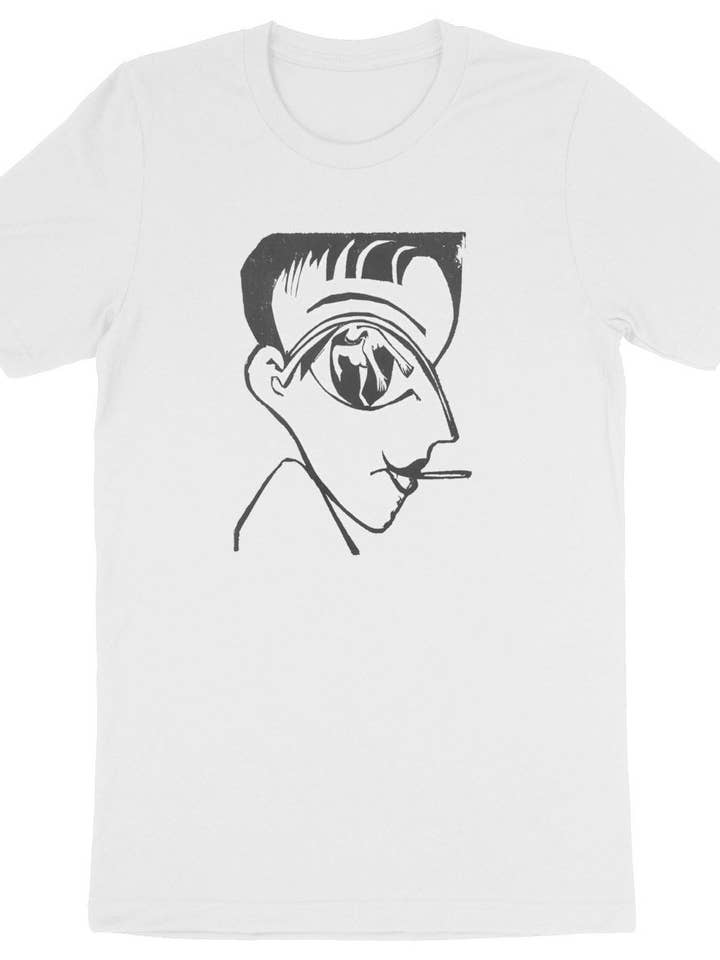 Profilkopf by Ernst Kirchner - Organic Cotton T-Shirt for wholesale by Flashback Shop