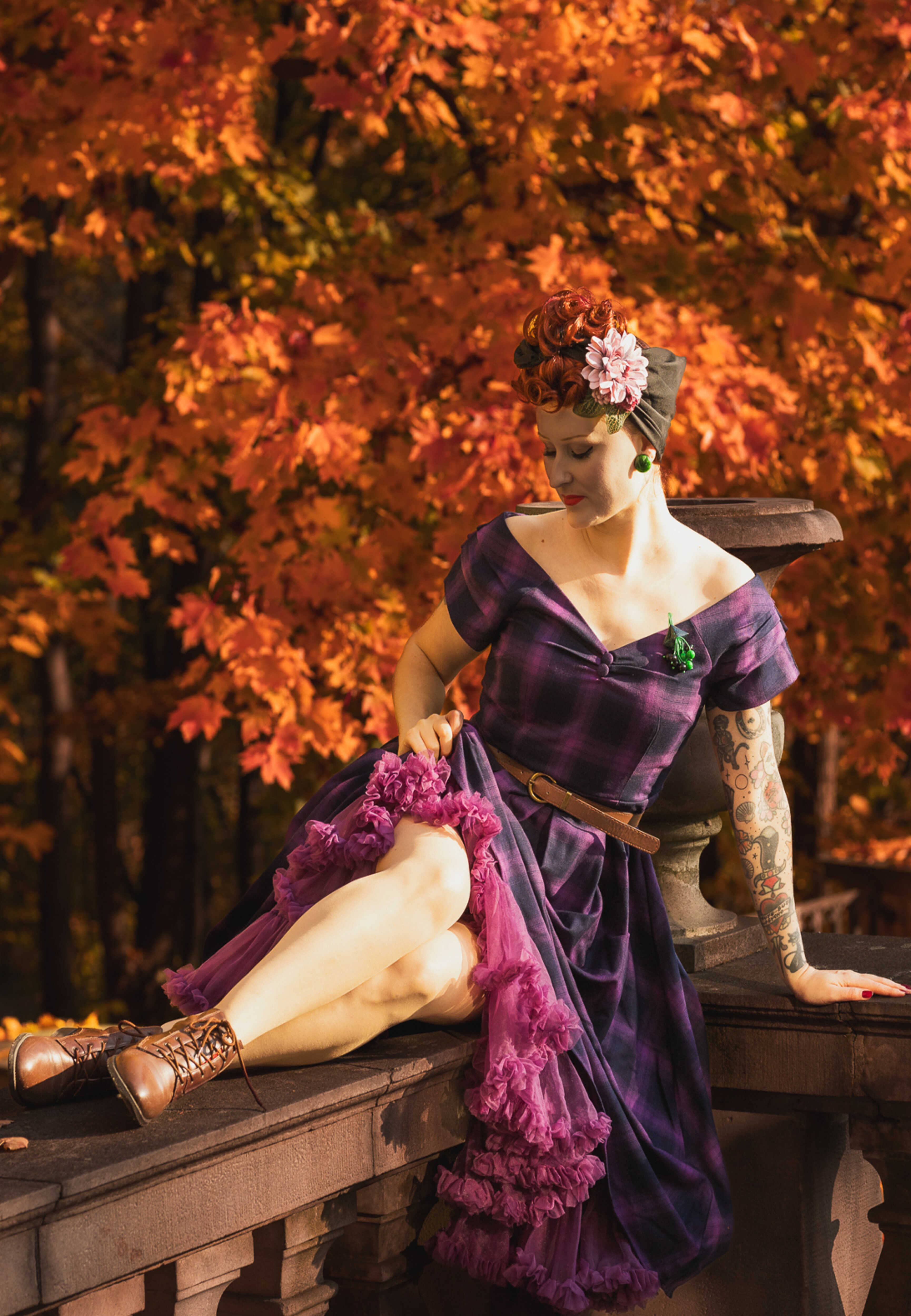 Dolly & Dotty – Saia - Mulher por atacado – Casaco Roxo Macio e Fofo 25,5 Polegadas2