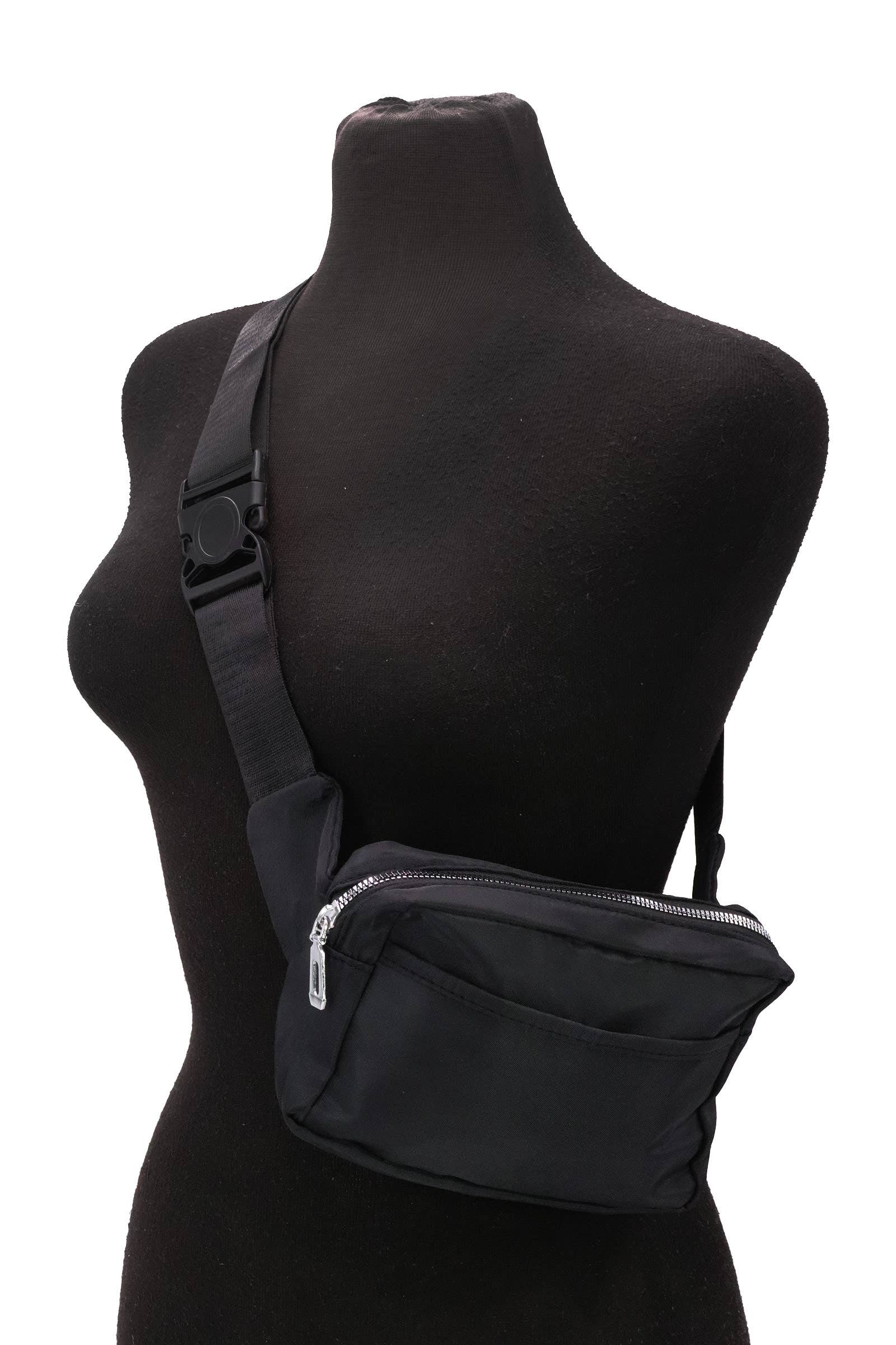 ASSORTED Minimal Matte Solid Belt Bum Fanny Pack for wholesale on Faire5