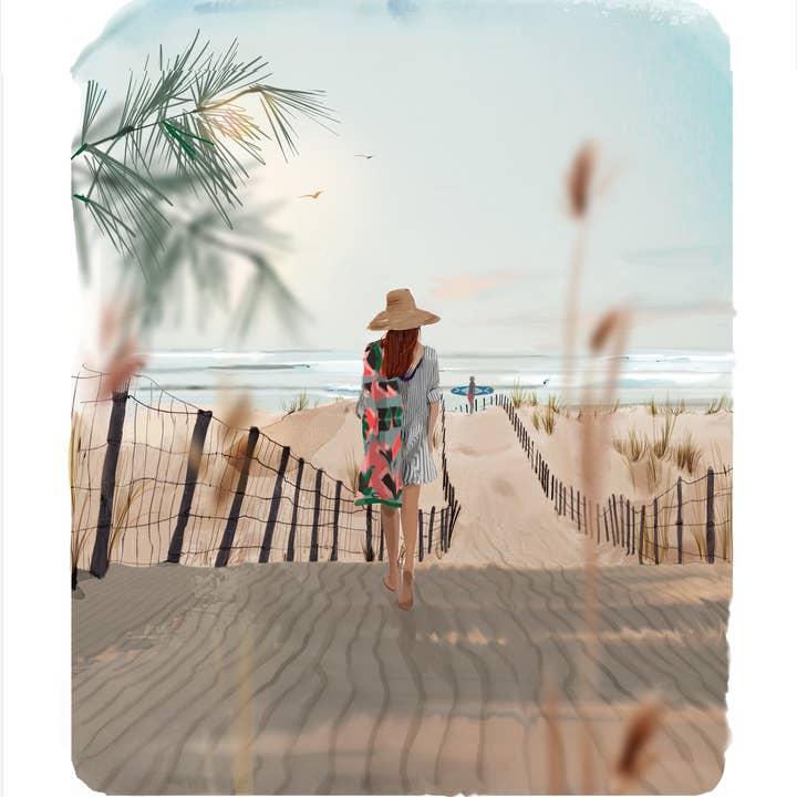 Tirage Fine Art - "Rendez-vous à l'océan" - S.Griotto pour la vente par Atelier Contemporain