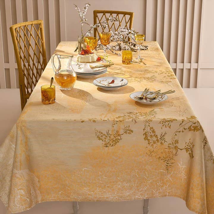 Soleil D'Or Dore Tablecloth, Metis for wholesale by Garnier Thiebaut
