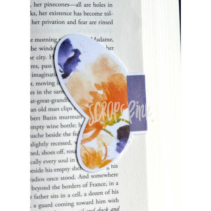 Magnetic Butterfly Bookmark With Performance Edge for wholesale by Scraps & ink