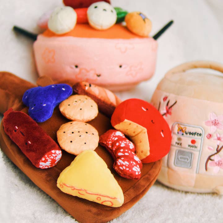 Woof & Co. - Wholesale Pet Plush Toy - Dog - Barkuterie Board Multipiece Pet Plush Toy Ecofriendly10