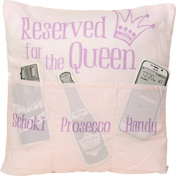 Hergo Creation GmbH - Wholesale Throw/Decorative Pillow - VE sofa heroes cushions “Reserved for the Queen” (3 pcs.)
