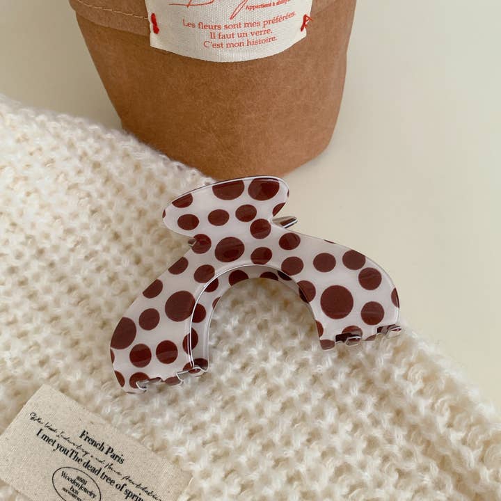 Dipped Shop - Vente Pince à cheveux – femme - Pince à cheveux à pois simples et blocs de couleur DP25F573