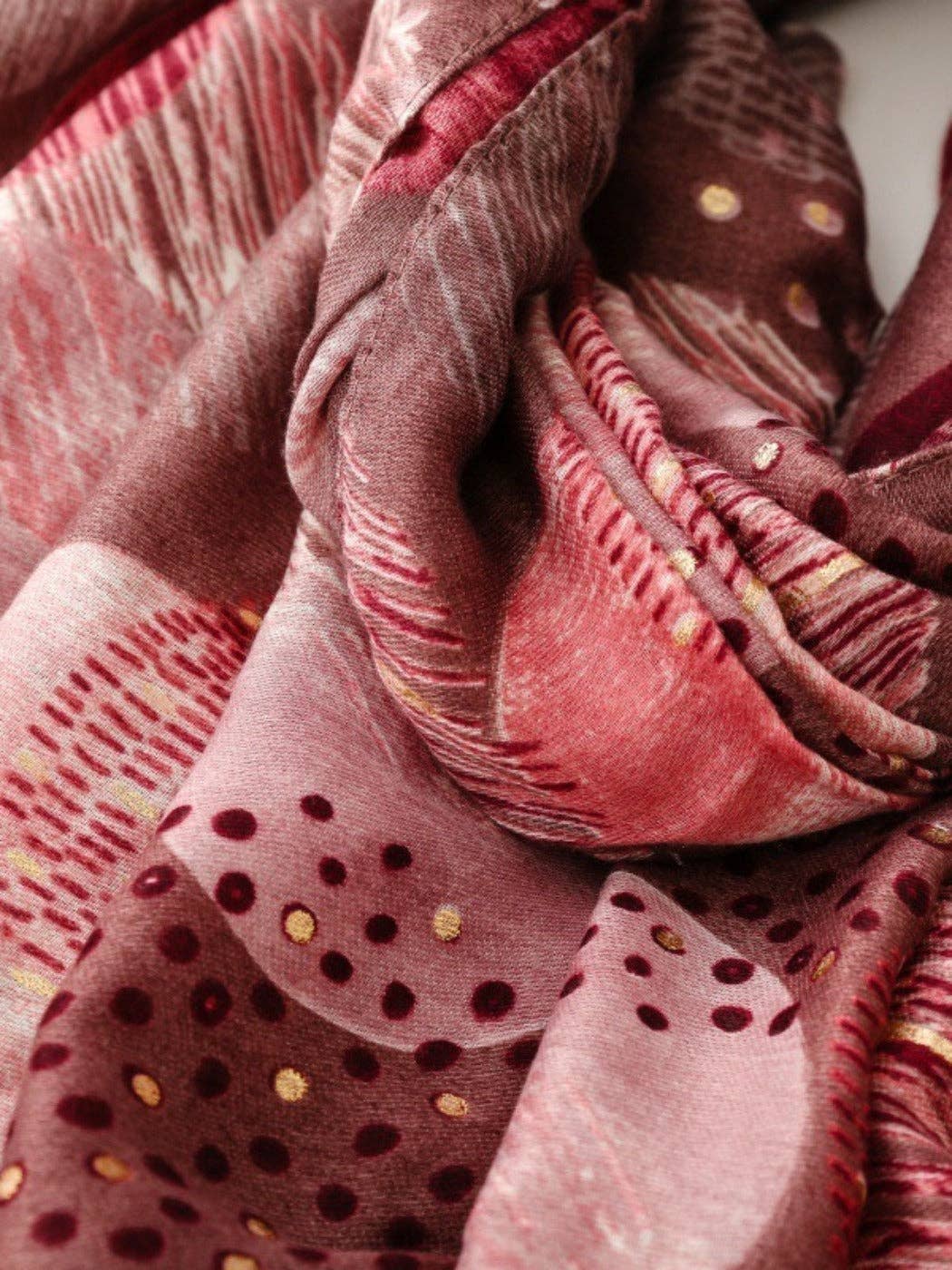 Funkyrel® Atzbranding Limited - Venta al por mayor Bufanda - Mujer - Scarvii - Pañuelo de Estampado Geométrico Retro Suave - 4 Colores7