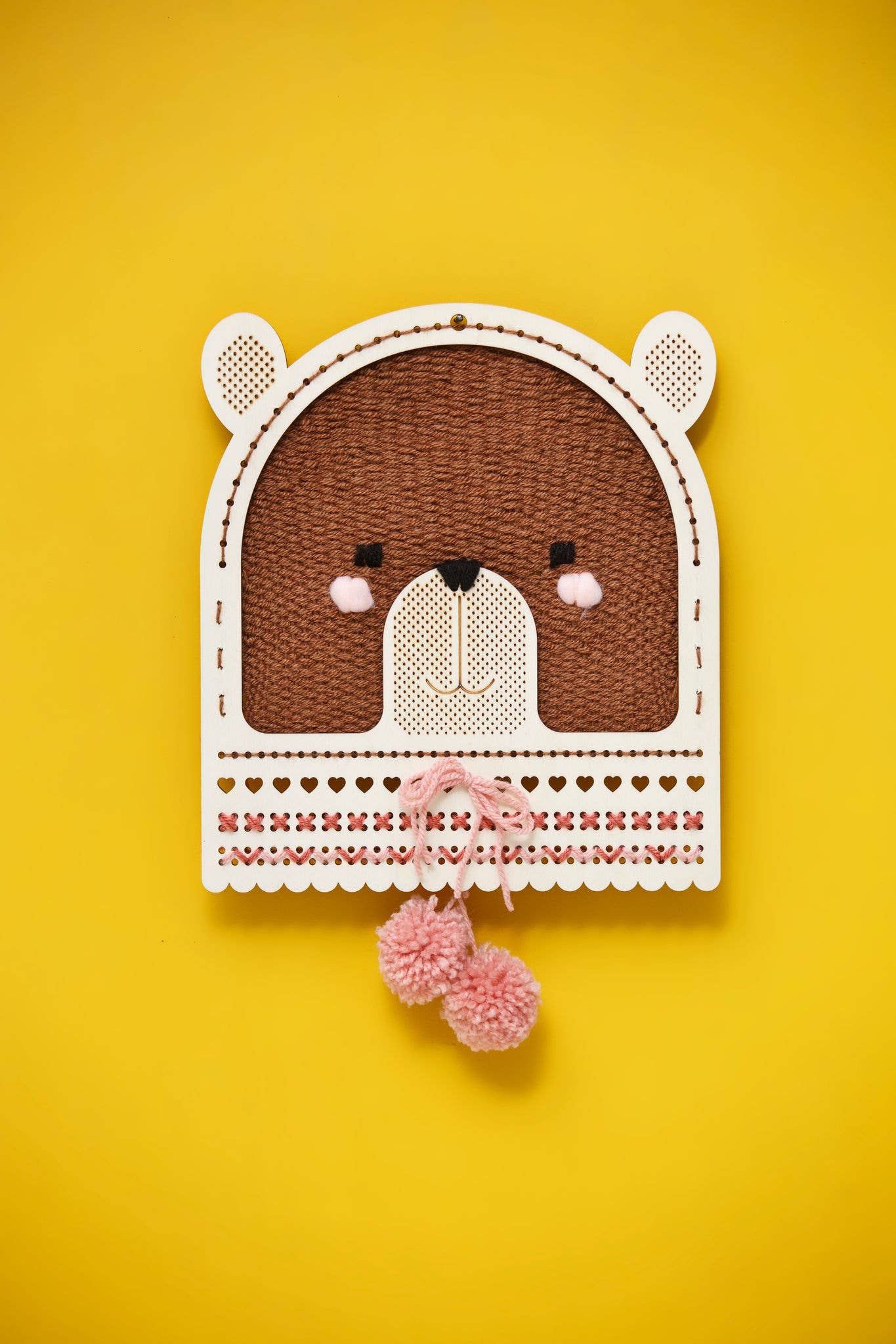 SOZO DIY - Vente Kit de bricolage - SOZO DIY - Kit de tissage mural en forme d'ours0