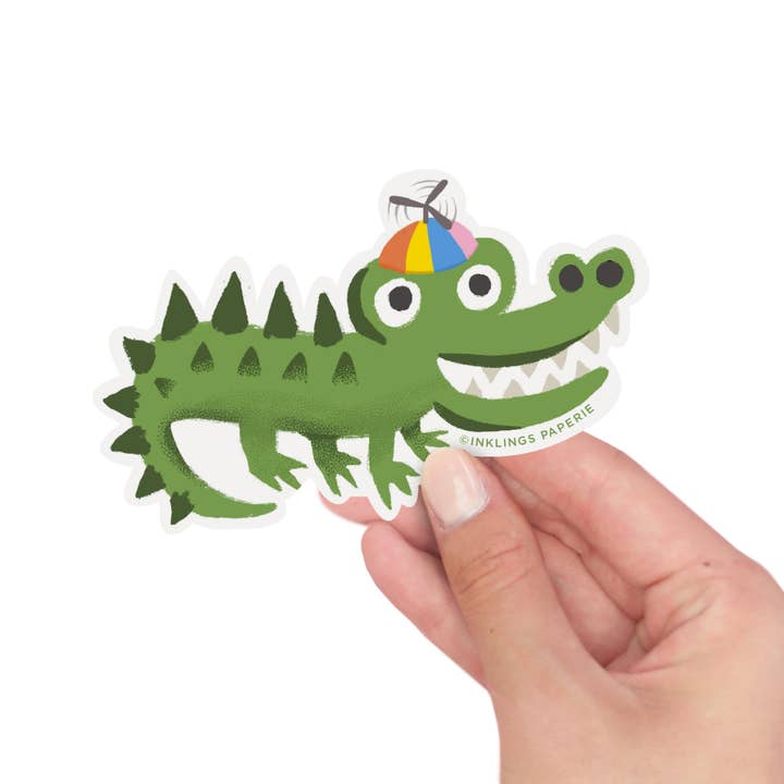 Vinyl Sticker - Crocodile for wholesale by Inklings Paperie