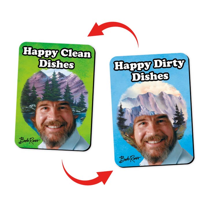 Bob Ross Dishwasher Magnet for wholesale by AQUARIUS, GAMAGO, ICUP, & ROCK SAWS by NMR Brands