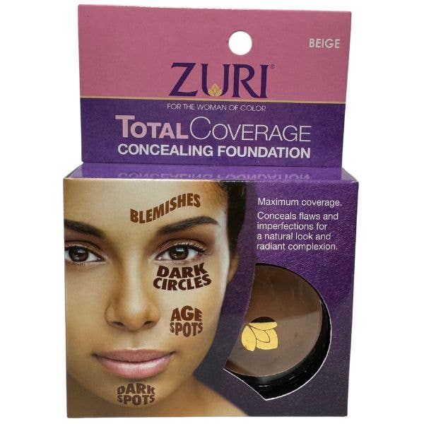 Zuri Cosmetic - Concealing Foundation - BEIGE - For Total for wholesale by St. Louis Wholesale LLC