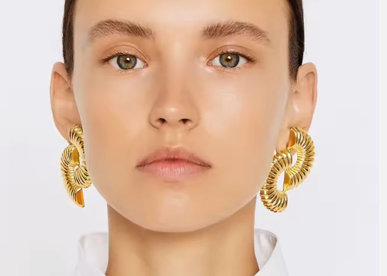 HoopLa - Wholesale Hoop Earrings - Puffy Half Shell Hoop, The Helix, The Conch Split Earring1