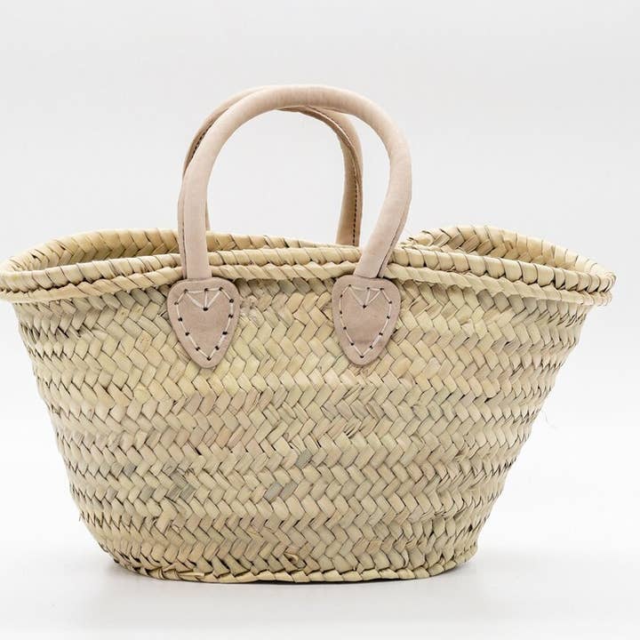 HandmadeBestSeller - Wholesale Beach Bag - Mini Straw Bags Leather | Beach bag | small straw tote bag