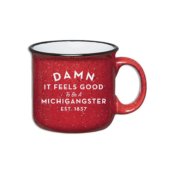 Red Michigangster Mug for wholesale by Midwest Supply Co.