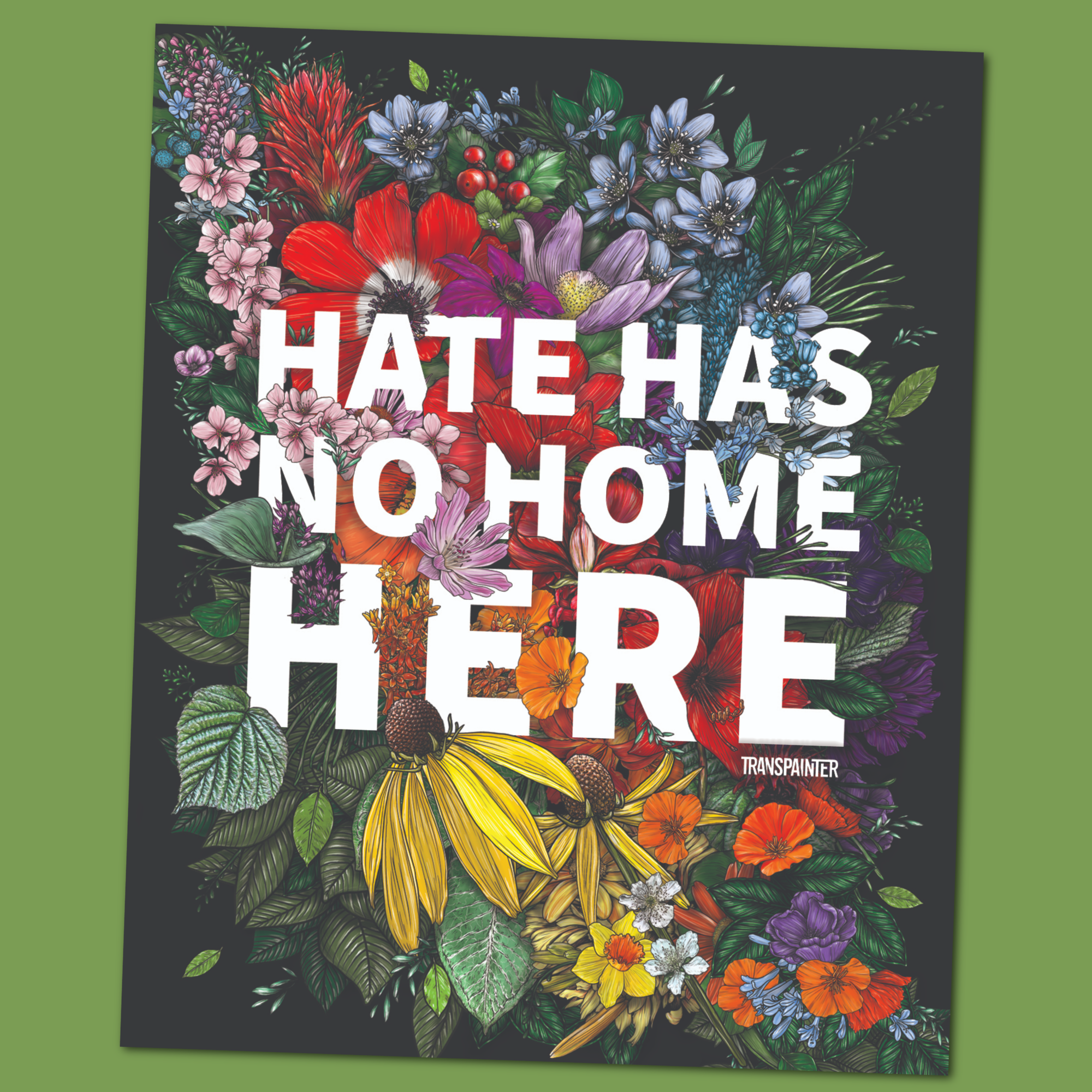 Transpainter - Wholesale Sticker - Hate Has No Home Here Bumper Sticker | No Hate Decal 5