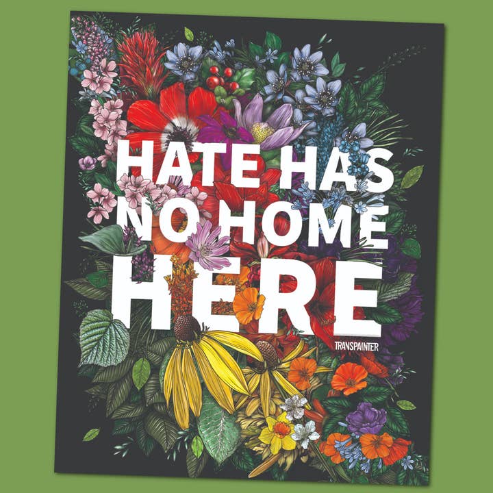 Transpainter - Wholesale Sticker - Hate Has No Home Here Bumper Sticker | No Hate Decal 5