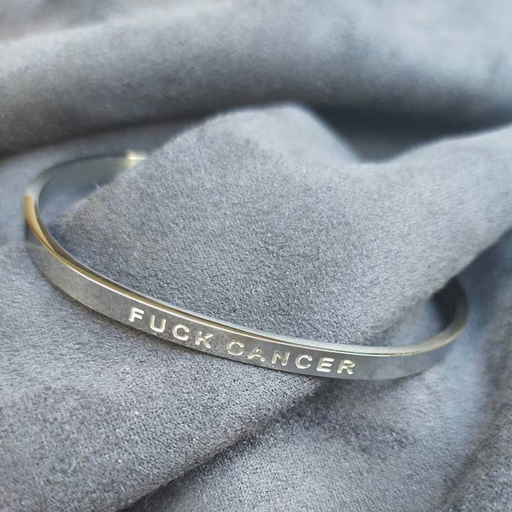 FIERCE ONE - Wholesale Cuff Bracelet - F$#K CANCER - Bangle3