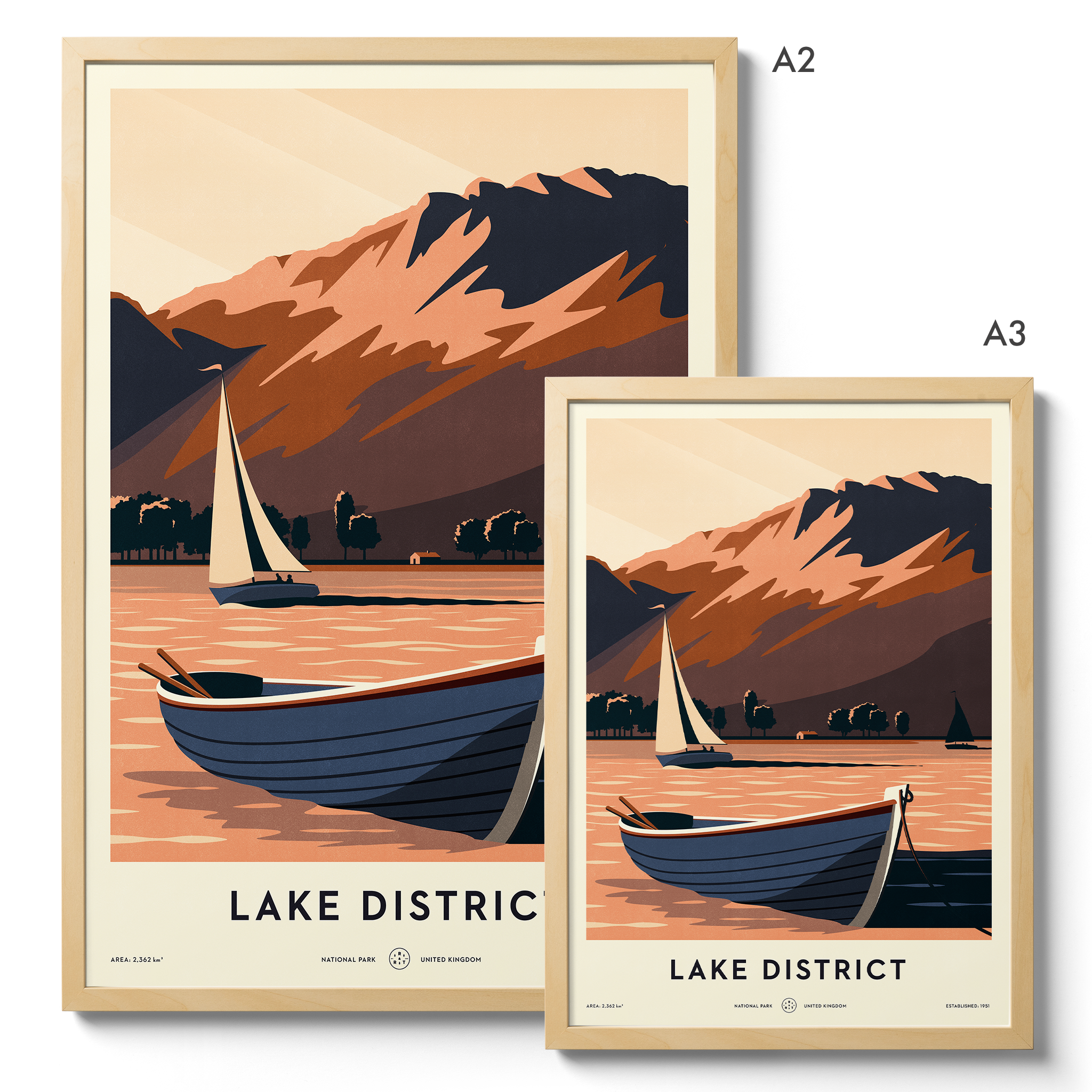 Telegramme Paper Co. – Impressão artística por atacado – Parque Nacional Lake District1