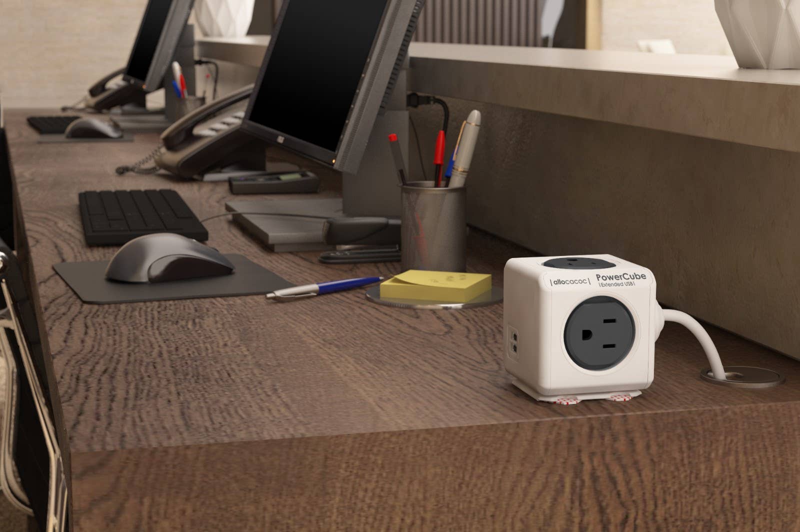 Allocacoc DesignNest – wholesale Power adapter – PowerCube Extended USB SUREG4