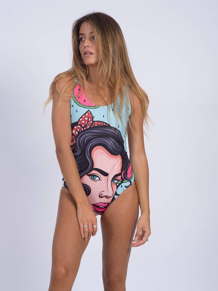 Fishikii Pin Up Watermelons Swimsuit | BAM.01 for wholesale by Fishikii