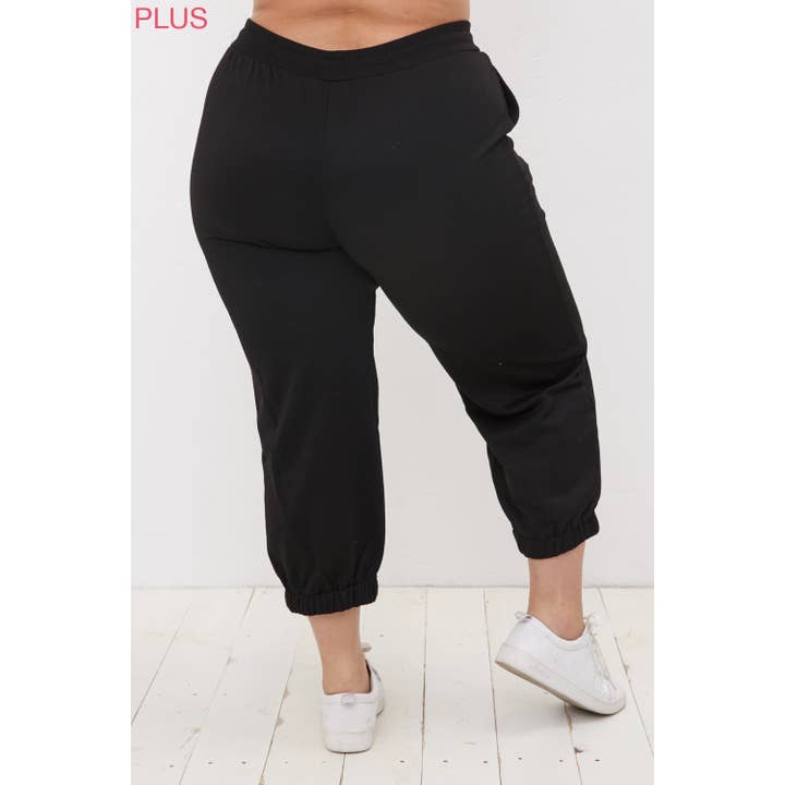Sweet Generis - Wholesale Lounge Sweatpants/jogging bottoms – Women's - PLUS CROPPED FRENCH TERRY JOGGER SWEATPANTS5