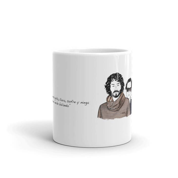 El loco del Pelo Rizo - Wholesale Coffee Mug - Taza Izal, the crazy people will see us dancing2